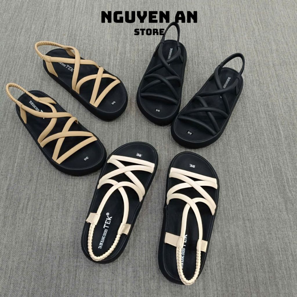 Giày Sandal Nữ Dây Mảnh Dễ Thương ,Dép Quai Hậu Da Mềm Phong Cách Hàn Quốc.
