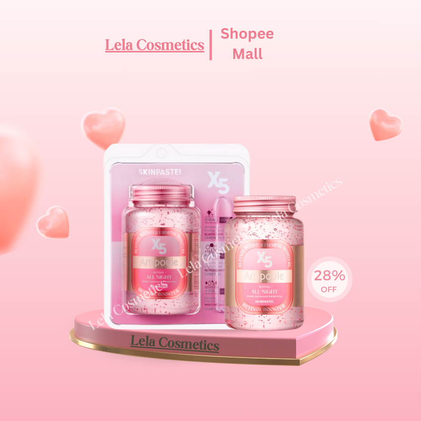  Serum Cấp Ẩm Trẻ Hoá Làn Da Ampoule X5 Retinol All Night Skinpastel Hàn Quốc GC Lọ 250ml 