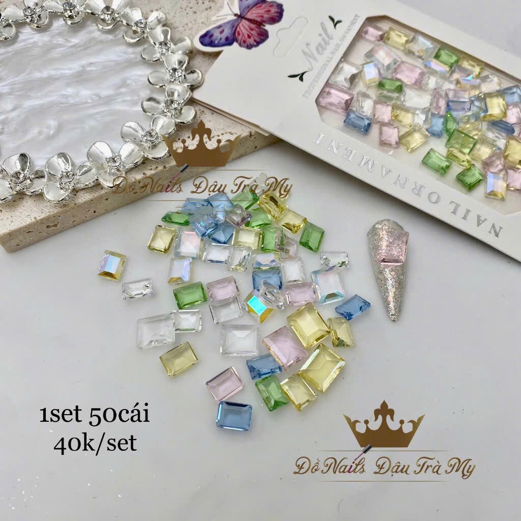 Phụ kiện nail - Set đá mix màu N419