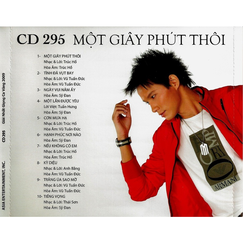 ĐĨA CD 1350.Asia 295 - Le Anh Quan - Mot phut giay thoi  chất lượng cao