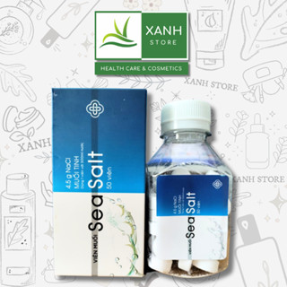 Viên muối tinh SeaSalt NaCl - Tiện lợi pha nước muối sinh lý hằng ngày - Lọ 50 viên