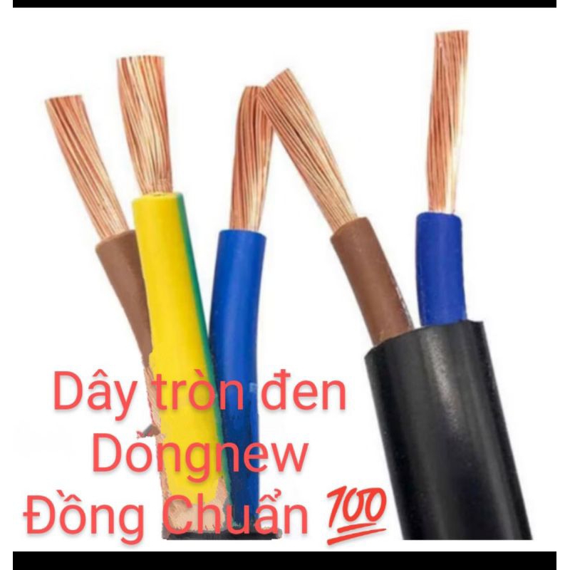 Dây điện tròn Dongnew Hàn Quốc 3 x1.5  _3x2.5 _ 2x1.5 _2x2.5  . 2x4.0 . 2x6.0  . 3x4.0 chuẩn 💯.