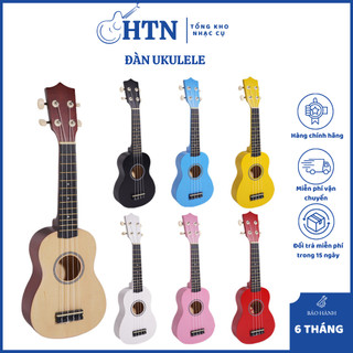 Đàn Ukulele chất liệu gỗ tốt độ hoàn thiện cao, Ukulele soprano gỗ 21 inch, Đàn ukulele đủ phụ kiện.