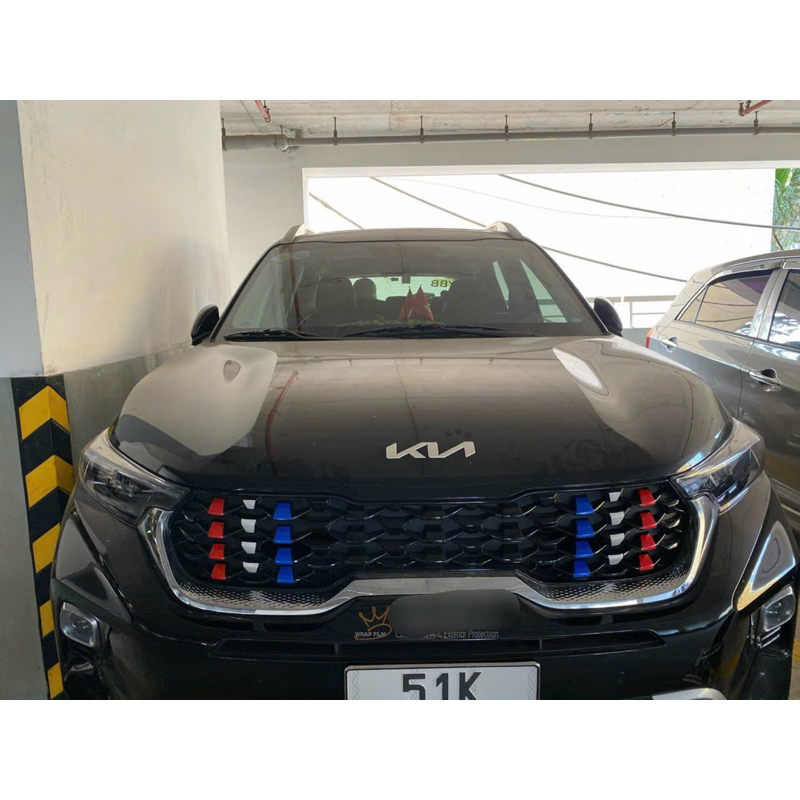 Decal 3M phản quang dán trang trí mặt Calang Kia Sonet 2021-2023