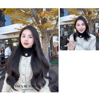 Tóc Kẹp 6 Phím HIEN BE TOUPEE  Grace Wavy 50cm 6 phím Chất Tóc Tơ Hàn Phủ Protein Đa Tầng Siêu Nhẹ