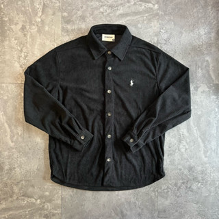 Áo sơmi dài tay nhung tăm "Polo" Zoewatson B1638 Buivintage, vải dày dặn phom thoải mái.