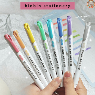 Set 5 bút Highlight dạ quang 2 đầu, không nhòe giấy, màu sắc tươi sáng, dupe Zebra, 25 tông màu HL09