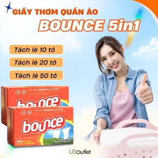  Giấy thơm quần áo Bounce Mỹ 5in1 mẫu mới nhất  Có tách lẻ  