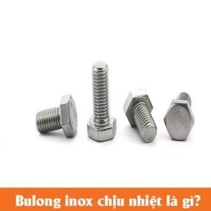 bulong inox M6 kèm đai ốc, ốc inox M6 201 hoặc 304