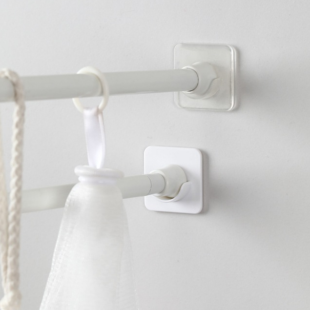 Siêu tiện lợi_ GIÁ ĐỠ CỐ ĐỊNH THANH TREO, giá móc giá treo siêu chắc chắn, phụ kiện hỗ trợ treo rèm dễ dàng