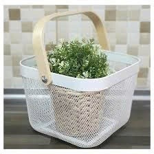 Giỏ đựng đồ quai gỗ