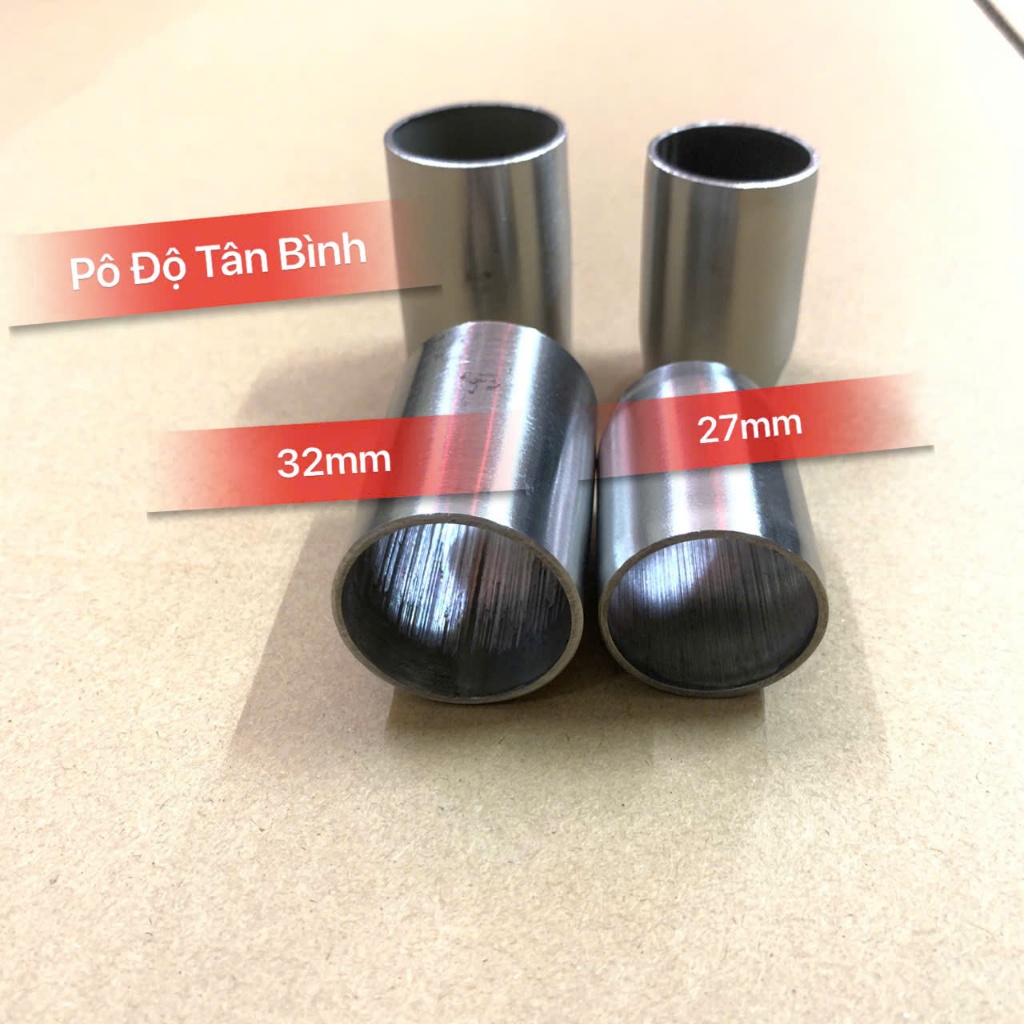 Khâu nối cổ pô inox 304 hàn nối zô cổ pô zin và titan 27 & 32mm