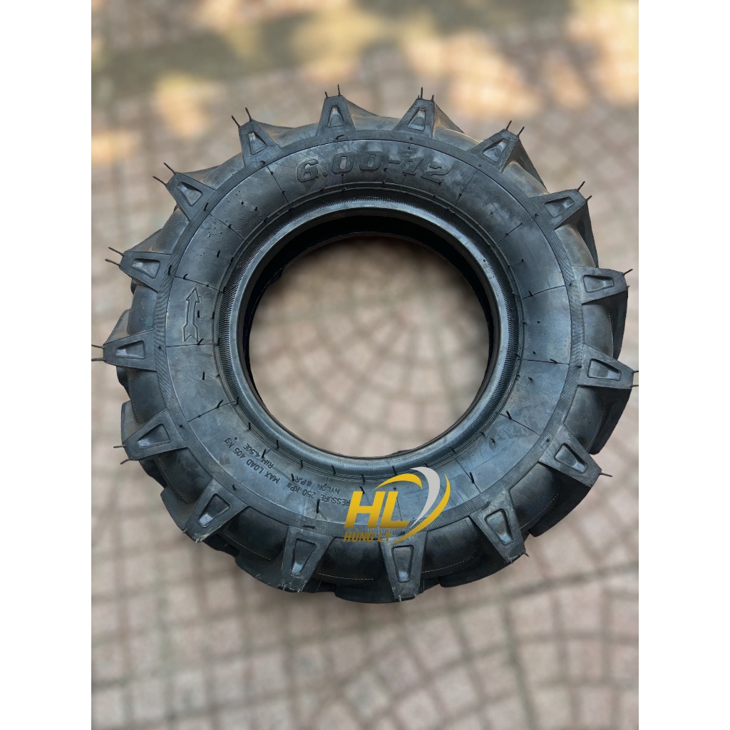 Lốp Máy Cày 61 (600-12) Không săm bánh xe máy cày