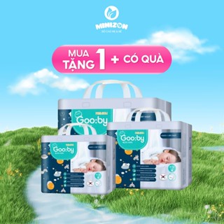[MUA 1 BỊCH CÓ QUÀ] Tã/bỉm quần, dán Gooby Đêm Premium - Chuyên gia bỉm đêm, chống trào đến 12h