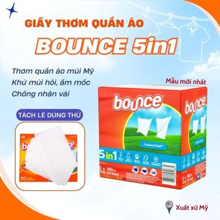  Giấy Thơm Bounce Mỹ 160 Tờ  Mẫu mới 5in1  