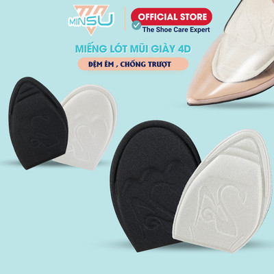 Miếng Lót Mũi Giày Cao Gót, Thể Thao Nữ 4D MINSU M5506 Đệm êm, thấm hút mồ hôi, chống đau ngón chân, giảm bị Rộng