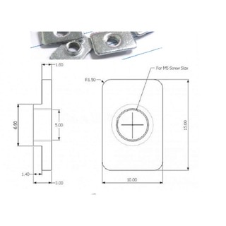 Ốc Slider Plate V slot (2020 / 2040)