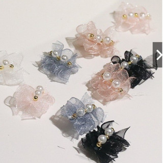 charm nơ nhún trang trí nail