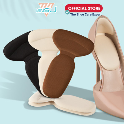 Miếng Lót Gót Giày 4D Bảo Vệ Gót Chân MINSU M5508 Đệm Chống Rớt Gót, Trầy, Đau Chân, Bị Rộng Chuyên Cho Giày Cao Gót Nữ