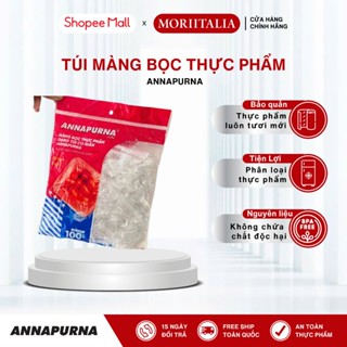 Màng bọc thực phẩm 100 cái/túi có thun co giãn Annapurna kích thước 30-35cm  - 012980