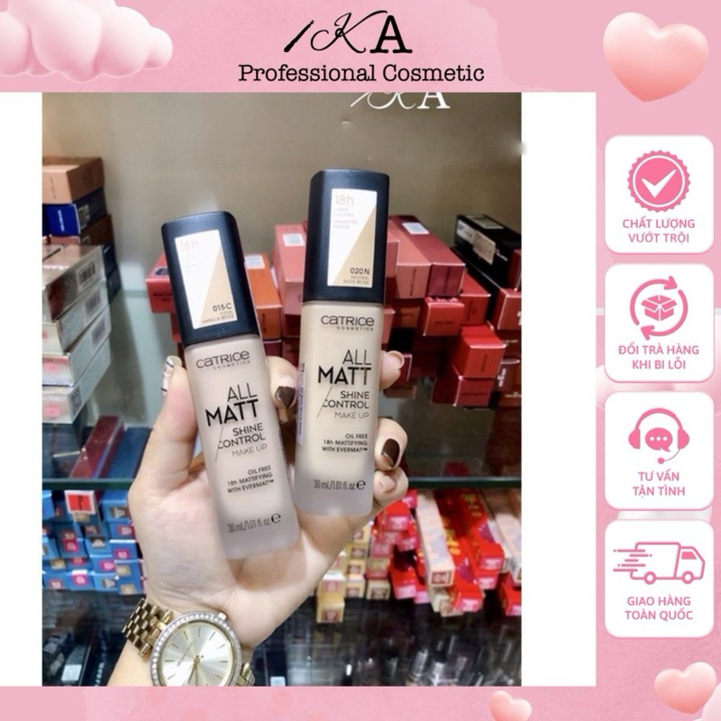 Kem nền Catrice 18H All Matt plus