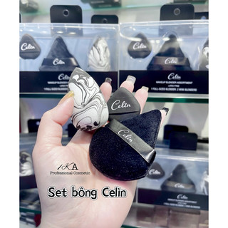 Set 3 bông mút trang điểm Celin