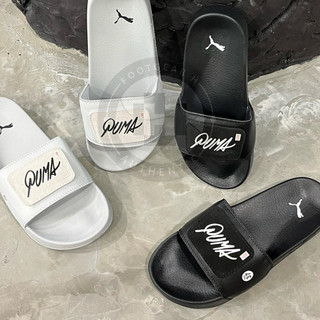 [ CHÍNH HÃNG ] DÉP PU.MA SUEDE V3 LOGO DÁN ĐEN / XÁM