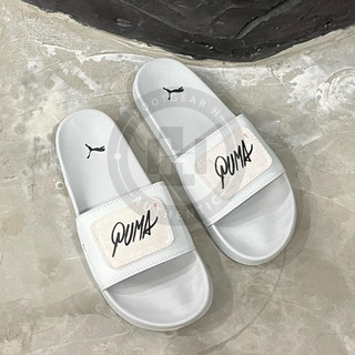 [ CHÍNH HÃNG ] DÉP PU.MA SUEDE V3 LOGO DÁN ĐEN / XÁM