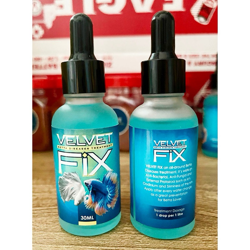 Thuỷ sinh cá petta - Dung dịch Velvet Fix - Chuyên xử lý và phòng nấm cho cá cảnh ( 30ml)