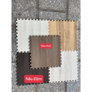 thảm vân gỗ 45×45×1cm và 30×30×1cm