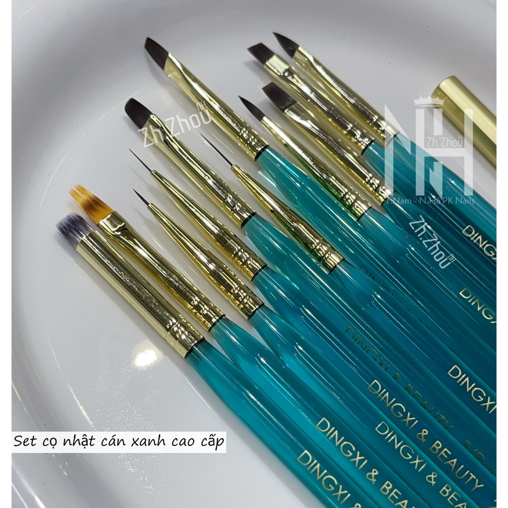 Bộ cọ nhật vẽ móng, cọ nhật lông chồn, hoa cúc, cọ nét,..., cọ vẽ móng tay cao cấp