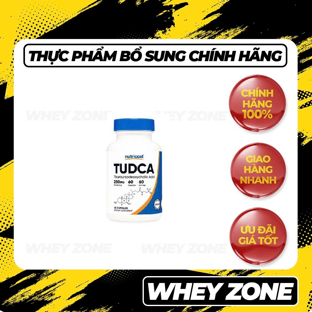 Tăng Cường Sức Khỏe Gan Thận Với Nutricost Tudca (250mg/500mg)