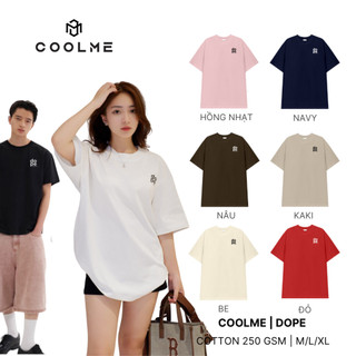 Áo thun nam nữ Coolme, áo phông local brand unisex basic chất liệu 100% cotton 250 gsm cao cấp co dãn 2 chiều - DOPE