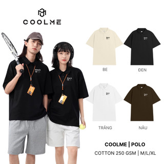 Áo polo unisex Coolme, áo thun polo nam nữ local brand basic premium 100% cotton cao cấp