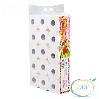 LỐC 15 Cuộn Giấy Vệ Sinh Toilet Cao Cấp MyLan Clasi Hoa Hồng 4 Lớp