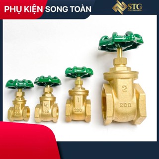Van Cửa Đồng Sanwa, Van Khoá Nước Sanwa Tay Vặn 360 Độ Âm Tường Khoá Tổng Phi 21 27 34 42 49 60