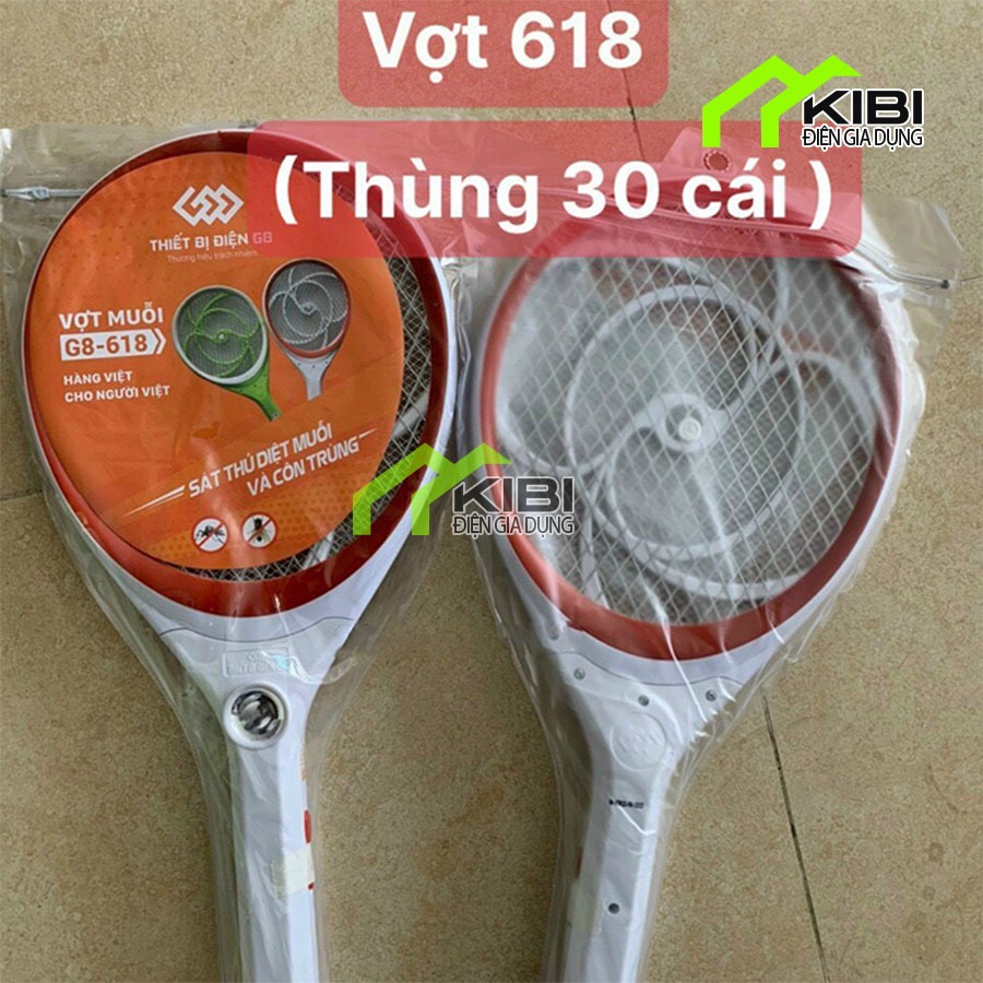 Vợt bắt muỗi, vợt muỗi cao cấp G8 - 618 thiết kế chắc chắn, có đèn chiếu sáng