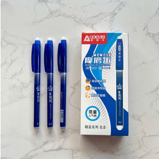  Bút Gel Xóa Được Loại Đậy Nắp Aodemei 3180 Ngòi 0.5mm Có 2 Đầu Xóa  1 Hộp 12 Cây  