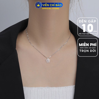 Dây chuyền bạc nữ Hoa tuyết trắng chất liệu bạc 925 - Viễn Chí Bảo D400625