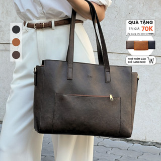 Túi tote da công sở nữ (3 MÀU) size lớn đựng A4 laptop 15.6 17 inch đi làm bản to FIONA Limi Bags