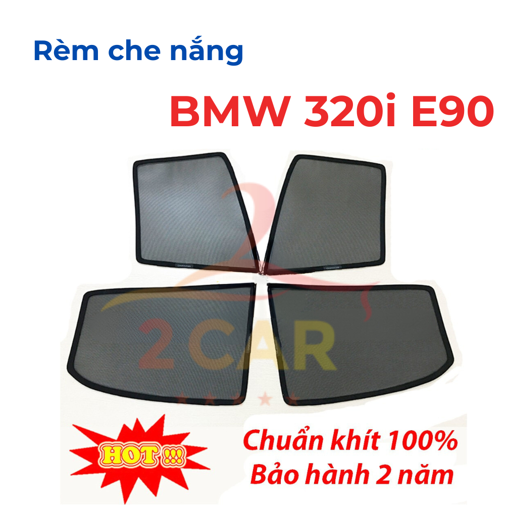 Rèm che nắng xe BMW 320i E90 Form cũ - Rèm loại 1 cao cấp - lắp đế nhựa