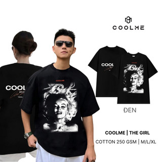Áo thun local brand unisex COOLME, áo phông nam nữ premium cotton cao cấp co dãn hai chiều - THE GIRL