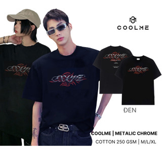 Áo thun local brand unisex COOLME, áo phông nam nữ premium cotton cao cấp co dãn hai chiều - METALIC CHROME