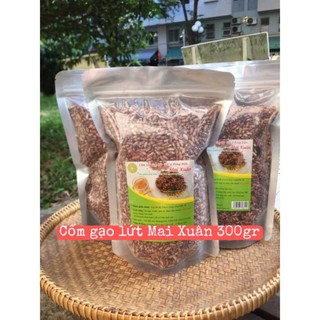  Cốm gạo lứt ăn liền Mai Xuân giòn rộp rộp 300gr cốm ngũ sắc 