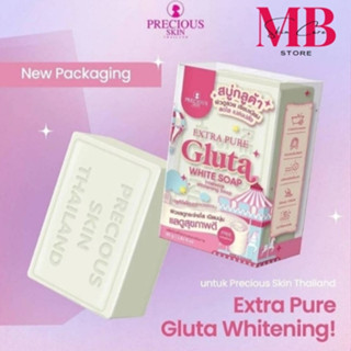 Xà Phòng Tắm Trắng Extra Pure Gluta White Soap Thái Lan 80g Dưỡng Trắng Da, Mịn Màng, Sạch Sâu, Trẻ Hoá, Giảm Thâm Nám