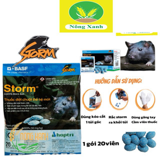 (combo 10 gói) Thuốc diệt chuột Storm (20 viên), thuốc chuột Storm