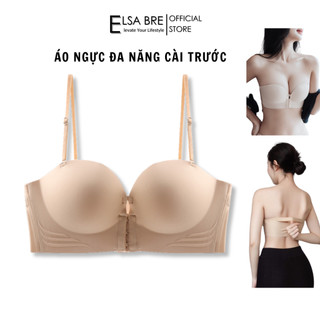  Áo Ngực Cài Trước Siêu Nâng Elsa Bre - Áo Lót Không Gọng Chống Tuột Mút 5Cm Không Lộ Viền 