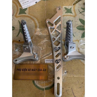 Gác chân Malay+Pas 10 Li treo pô CNC dành cho Exciter 150, Exciter 155,Winner & Winner X, SONIC, Sniper 150 & Sniper 155