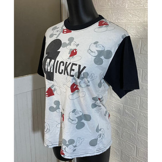 Áo Thun Baby Tee Hoạt Hình Full Print Mỹ 2hand Siêu Phẩm Hiệu DISNEY Size S Độ Mới Cao