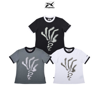 Áo Thun Baby Tee Nữ PC BRAND - PLANET CRACK - HANDLE TEE Form nữ Đen/ Trắng/ Xám xanh 100% Organic Cotton